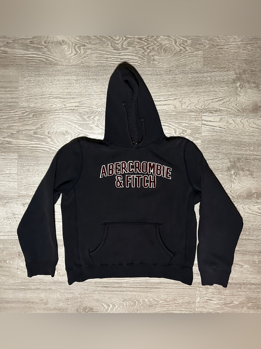 Abercrombie and Fitch Y2K Smokey Grey Pull Over Hoodie Sweater